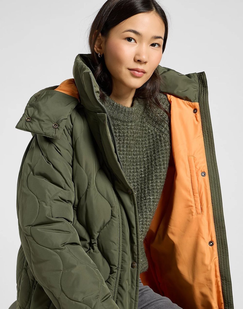 Куртка утепленная женская LEE LONG PUFFER