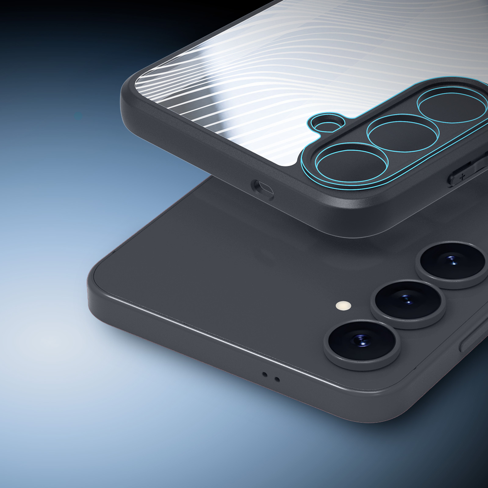 Чехол с мягкими черными рамками для Samsung Galaxy S25 FE, Dux Ducis, серия Aimo Series Case