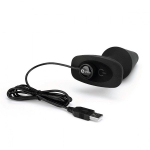 Большая черная вибропробка с эффектом римминга 16см b-Vibe Rimming Plug XL BV-016-BLK