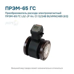 Преобразователь расхода электромагнитный ПРЭМ-65 ГС L0/-/F Кл. C1 12/24В Bt/ИМИ/485 (К3)