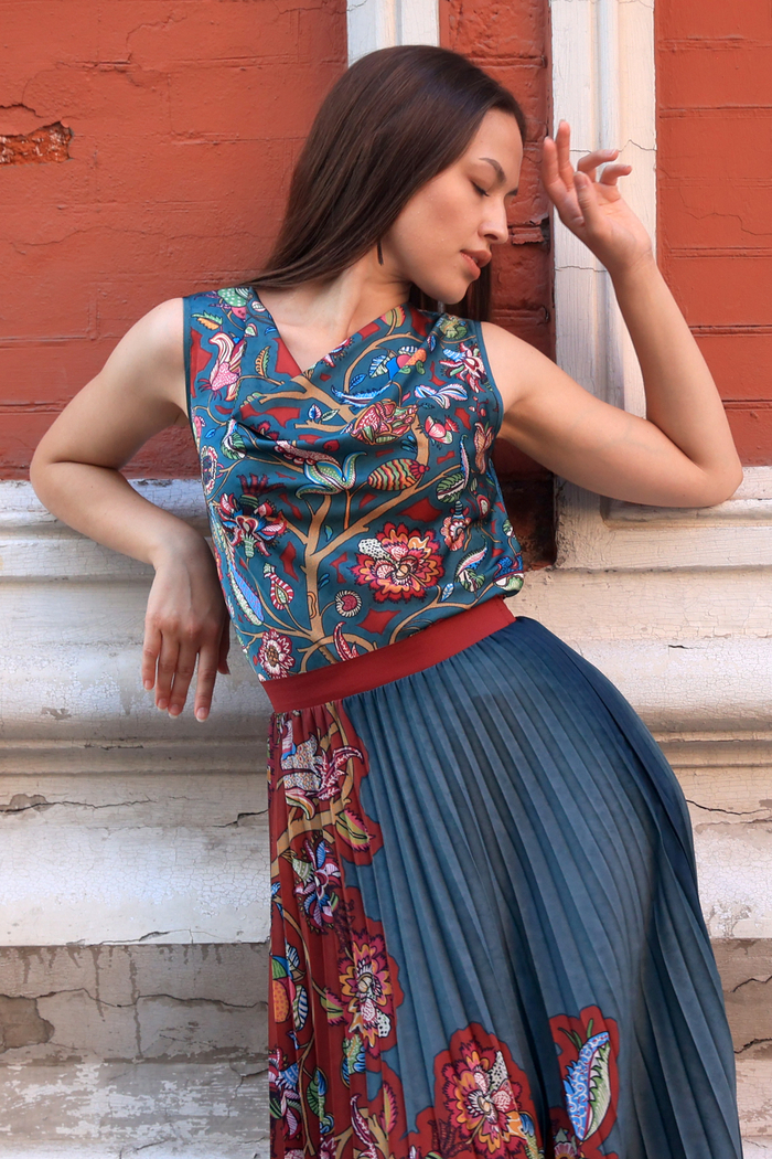 Blouse "Betsy. Blooming June"