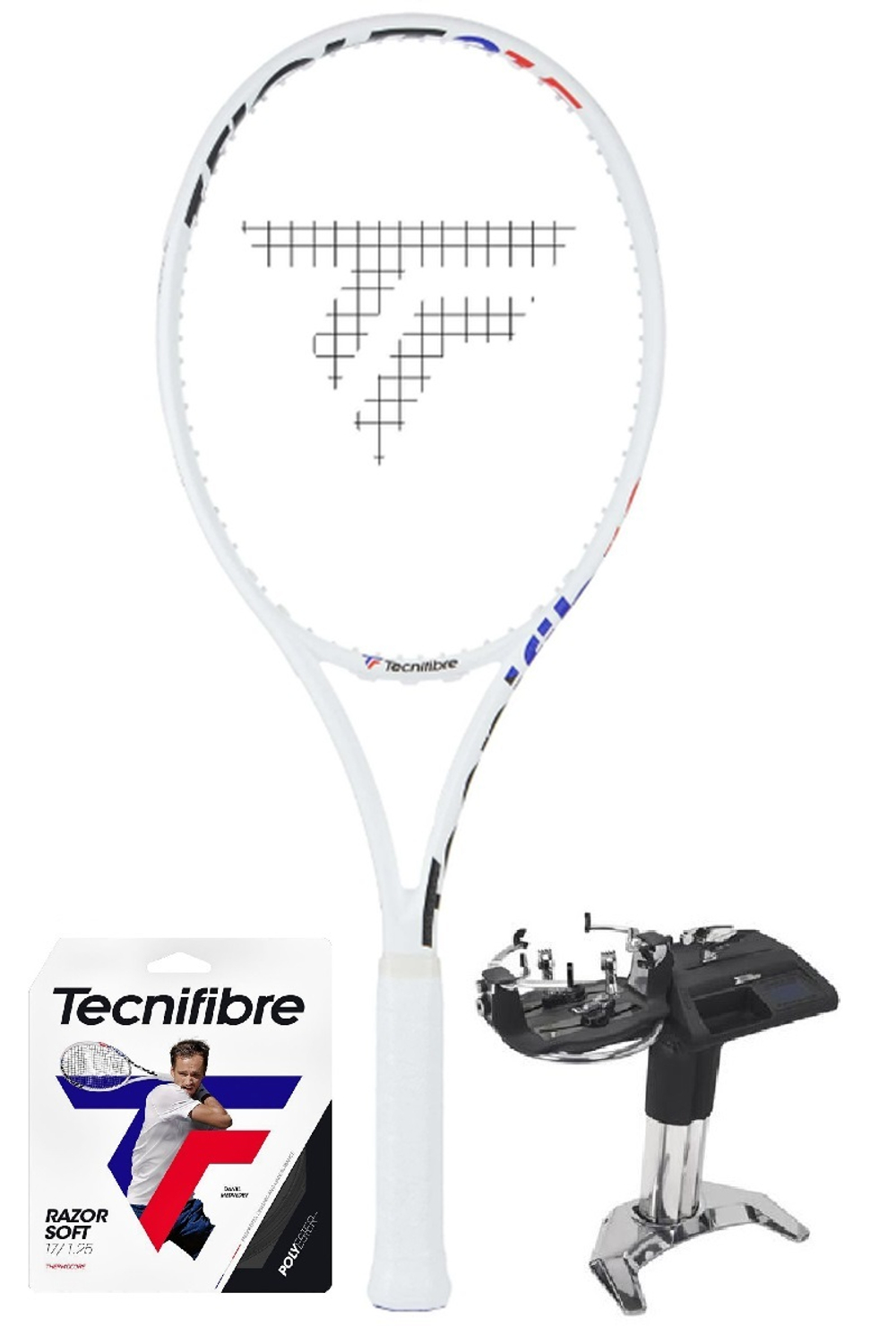Теннисная ракетка Tecnifibre T-Fight 270 Isoflex + Струны + Натяжка