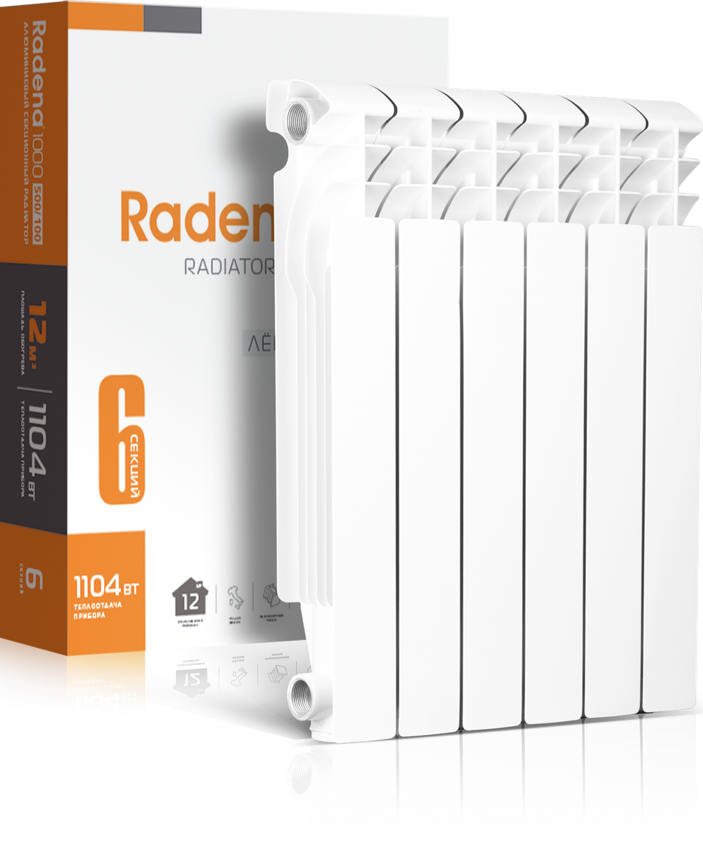 Радиатор алюминиевый Radena ALUM 1000 500/100