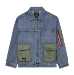 Куртка Alpha Industries Denim Jacket Replica Blue (Синяя)