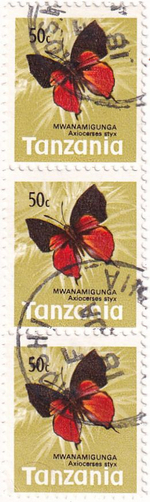 23 почтовых марки, Танзания, 1960-1970-е годы, Бабочки и рыбы