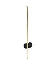 Светильник настенный светодиодный NewRgy W2169-DW-60 BRASS+BLACK, 8 Вт, чёрный и латунный