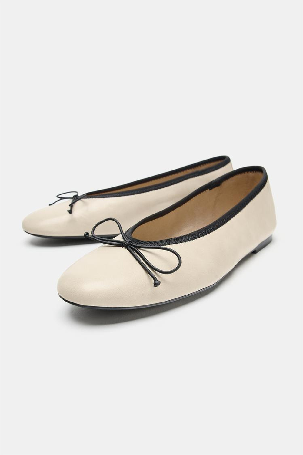 ZARA БАЛЕТКИ С БАНТОМ, РАЗНОЦВЕТНЫЙ