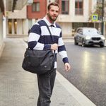 Сумка спортивная BRAUBERG MOVE, черная, 45x30x20 см, 271689