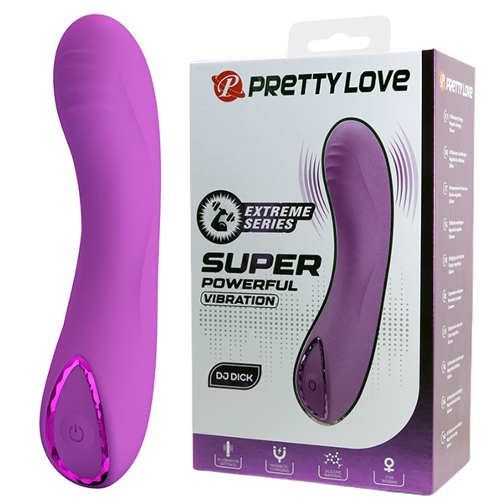 Сиреневый мини-вибратор 12,7см для точки G Pretty Love DJ Dick BW-500076