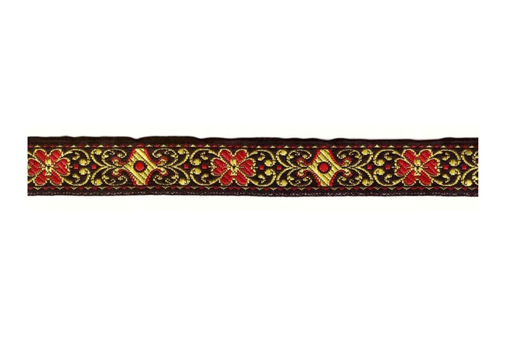 Тесьма жаккард, с1852, рис.8998, ш. 2,2 см