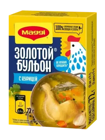 Maggi Бульон Куриный Золотой 72 г. Магги