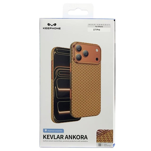 Накладка для i-Phone 17 Pro Keephone Kevlar Ankora MagSnap оранжевый