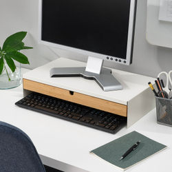 IKEA ELLOVEN  (ИКЕА ЕЛЛОВЕН)  -  Подставка под монитор с ящиком - белый