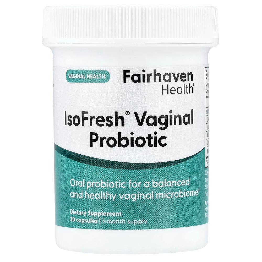 Fairhaven Health, IsoFresh™, вагинальный пробиотик, 30 капсул