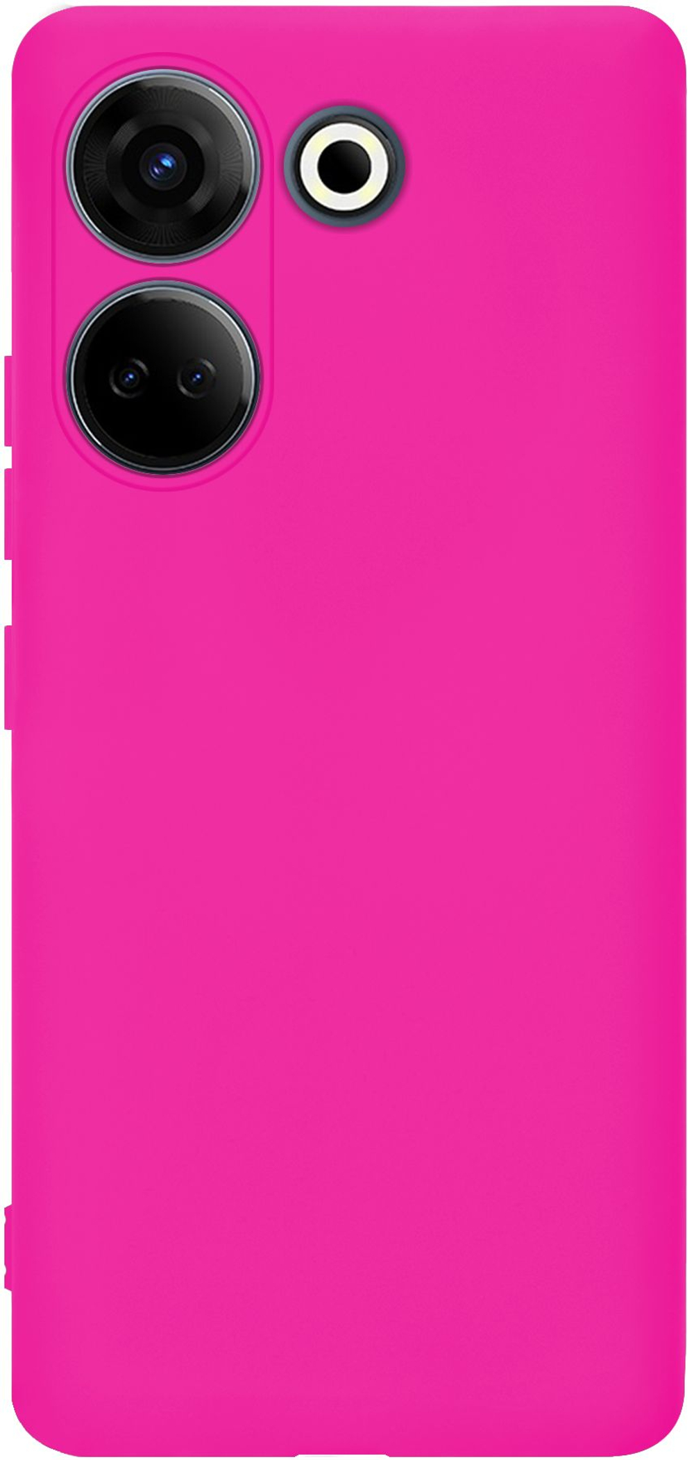 Мягкий Soft Touch чехол из силикона для TECNO CAMON 20 / 20 PRO 4G с бархатной подкладкой
