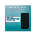 Вытяжной тонкий вентилятор SlimVent МV 100, стекло квадрат черный глянец