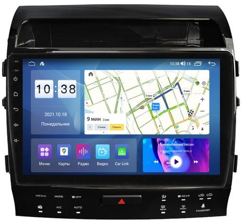 Магнитола для Toyota Land Cruiser 200 2007-2015 (климат на ШГУ) - Parafar PF381High-UHD на Android 13, Быстрая, QLED, CarPlay, 4G SIM-слот