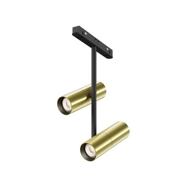 Диммируемый трековый светодиодный светильник 24W 3000К-6000К TR005-4-2X12W-DS-BBS латунь Dim Smart Elti Duo Exility Maytoni