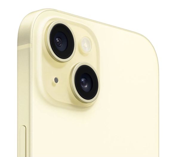 Смартфон Apple iPhone 15 256 ГБ (nano-SIM и eSIM), Желтый | Yellow