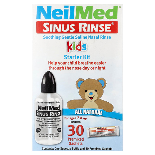 NeilMed, Kids, Sinus Rinse®, стартовый набор, для детей от 2 лет, 1 набор