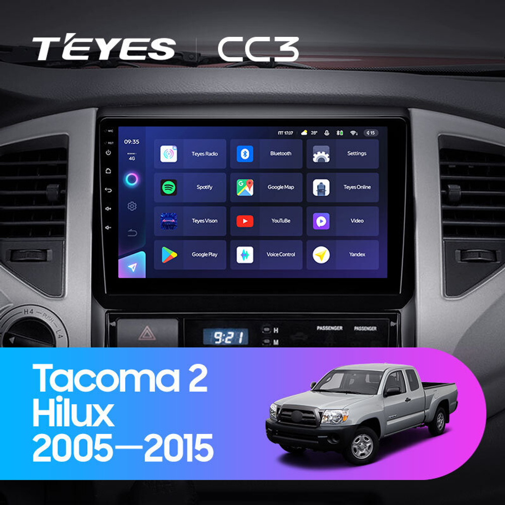 Teyes CC3 9" для Toyota Tacoma 2, Hilux 2005-2015