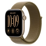 Умные часы Apple Watch Series 12 GPS, 42mm, Light Gold Aluminum Case with Olive Sport Loop