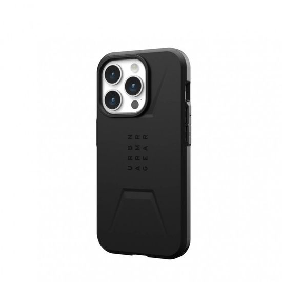 Чехол с поддержкой MAGSAFE Uag Civilian для iPhone 15 Pro MAX 6.7", цвет черный (Black)