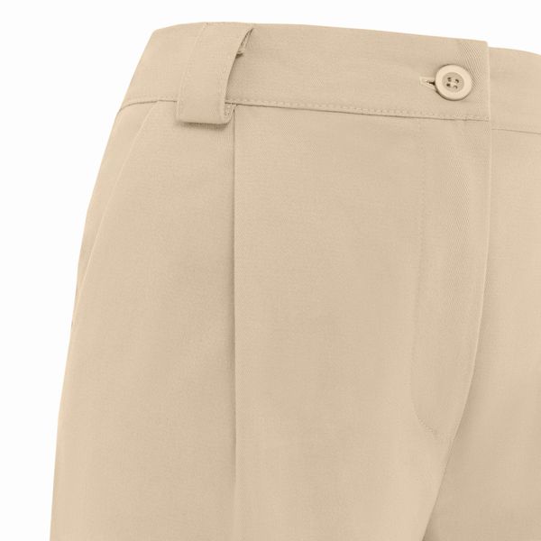 Брюки Classic wide chinos Женский песочные - фото 10