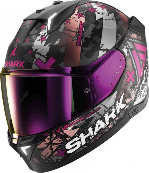 Купить Мотошлем Интеграл Shark Skwal I3 Hellcat / Матовый / Черно-фиолетовый