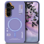 Дизайнерский чехол из мягкого пластика для SAMSUNG GALAXY S24 (не ULTRA/ FE/ PLUS!) с MagSafe и усиленной защитой камеры