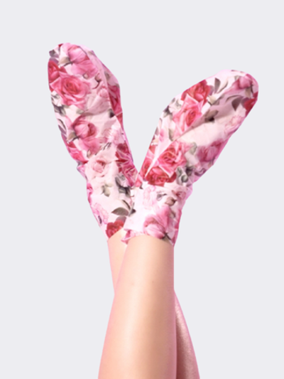 Маска-носочки для ног с экстрактом розы Petitfee Koelf Rose Petal Satin Hand Mask