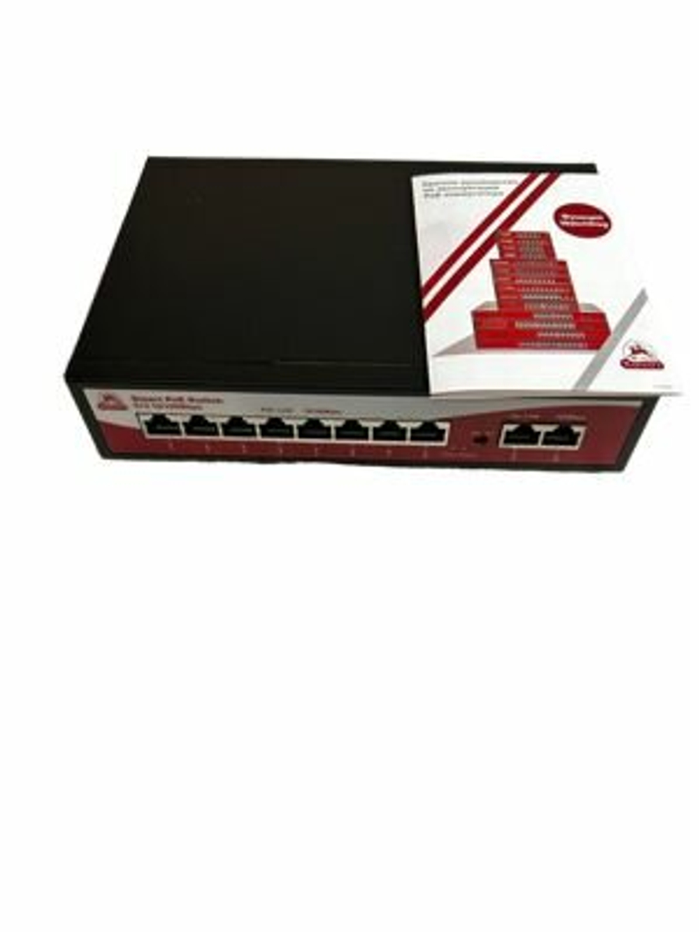 Коммутатор Sarmatt SR-PS0821GBL PoE, 10 LAN-портов, 2 uplink, 8 PoE-портов