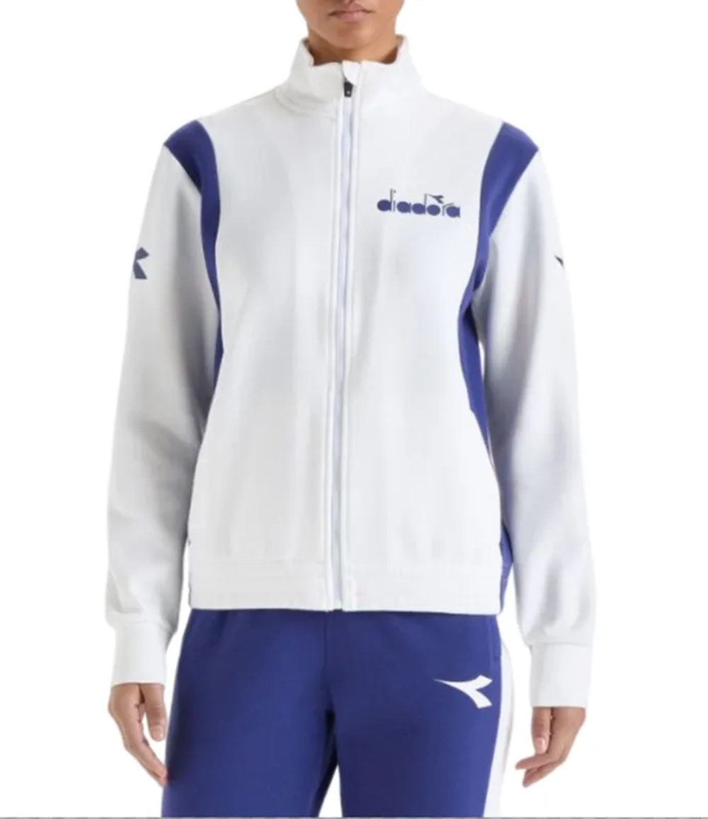 Женская теннисная куртка Diadora L. FZ - optical white