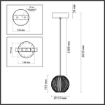 Подвесной светодиодный светильник Odeon Light CRYSTAL 5008/5LA
