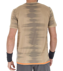 Мужская теннисная футболка Lotto Tech II D2.A — pepper/light brown