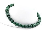 Браслет из малахита сегмент 5*10мм, шарик 5мм, 17см, 13,8г