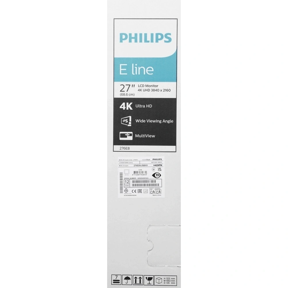 Монитор Philips 27" 276E8VJSB (00/01) черный