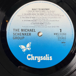 Винтажная виниловая пластинка LP The Michael Schenker Group Built To Destroy (Japan 1983) (No Obi)