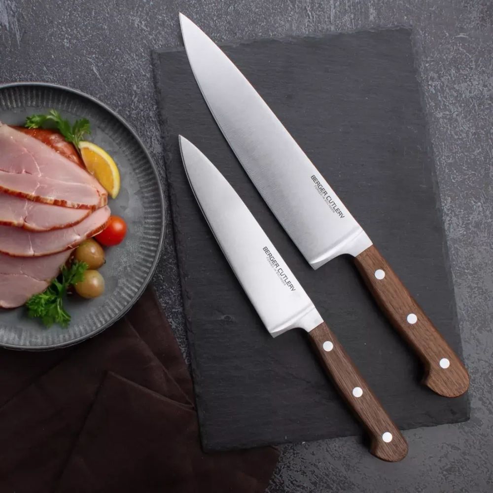 Нож поварской «Шеф» 21см Berger Cutlery Classic Walnut