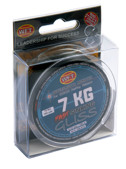 Леска плетёная WFT KG GLISS SINKING Black 150 м, 0,12 мм
