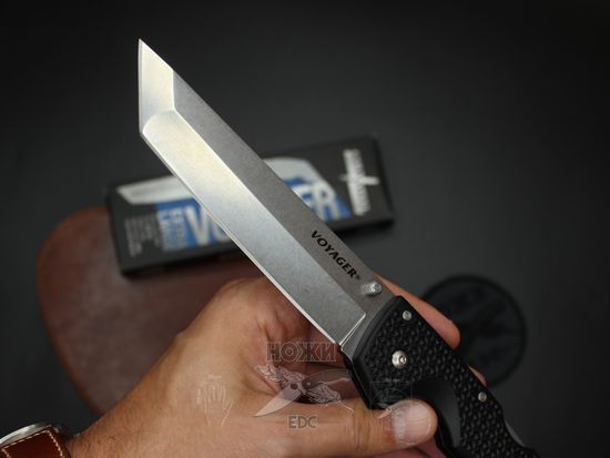 Складной нож Cold Steel 29AXT Voyager X Large Tanto c клинком из стали AUS-10A, рукоять Grivory (Griv-Ex)