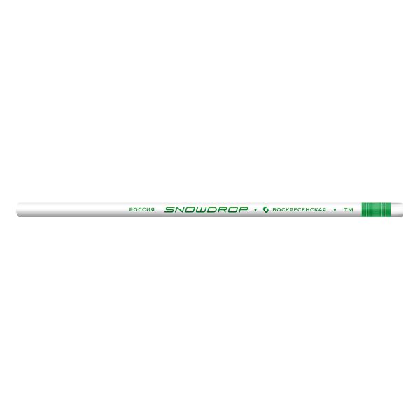 Карандаш чернографитный Snowdrop с ластиком ТМ (HB) 12 шт, 12Д-1-963 КРУГЛЫЙ, ВКФ 12Д-1-963