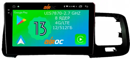 Магнитола для Volvo S60/V60 2010-2018 - Airoc 2K AU-3801 на Android 13, Быстрейшая, SIM-слот