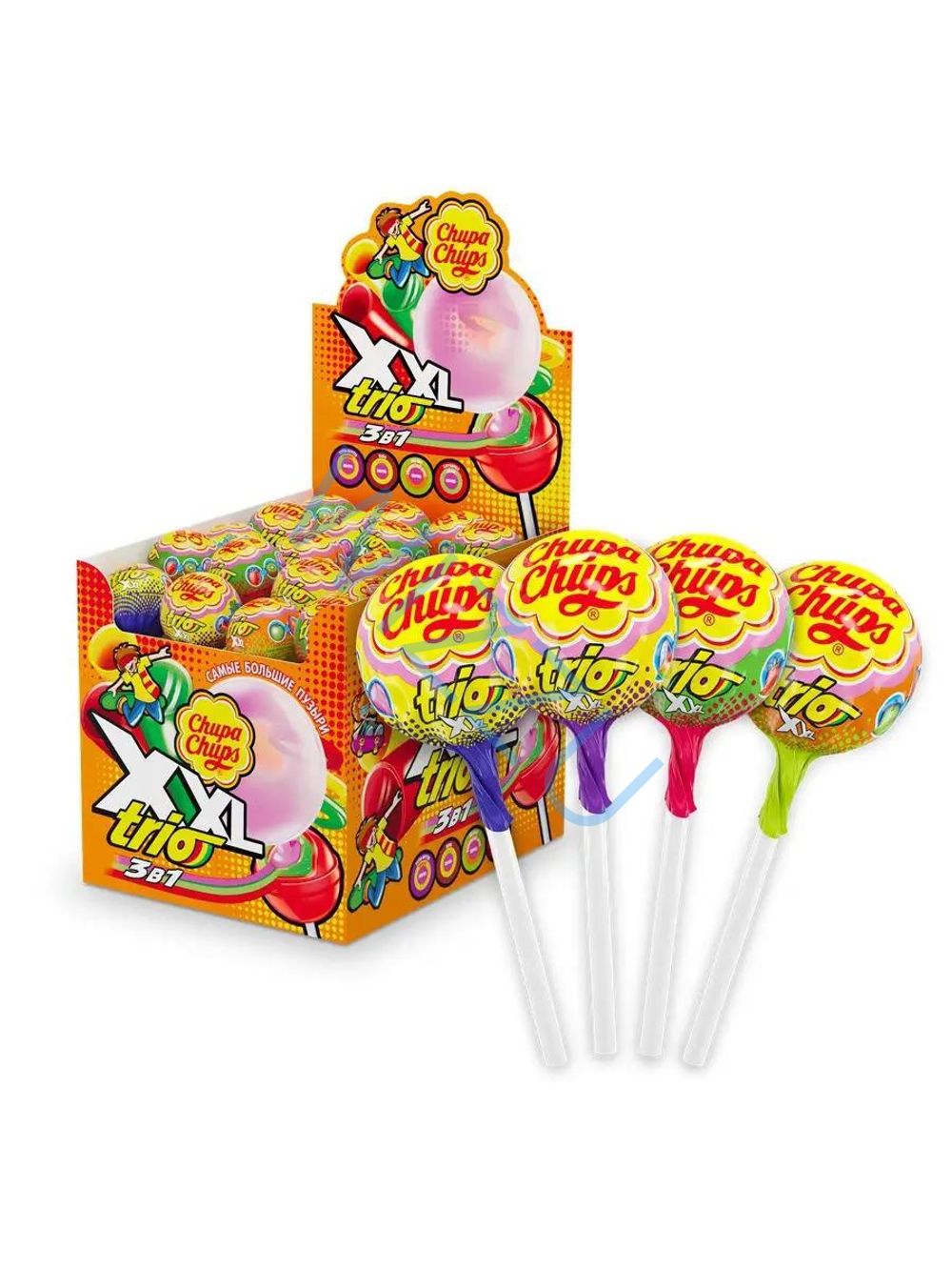 Чупа-Чупс   XXL 4D/Trio/flavors 29г