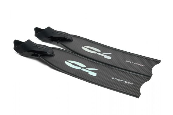 Ласты C4 Carbon Sportech Rubber Carbon T700 черный