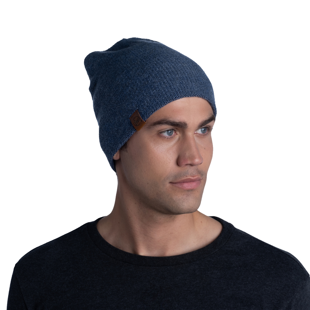 Шапка Buff Knitted & Full Fleece Hat Lyne Night Blue (US:One size)