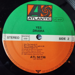 Винтажная виниловая пластинка LP Yes Drama (France 1980)