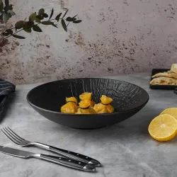 Салатник 1000 мл d 24 см h5,5 см Black Raw Wood P.L. Proff Cuisine [4]
