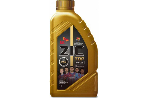 Масло ZIC TOP 0w20 SN+ C5 (1л) ПАО-синтетика