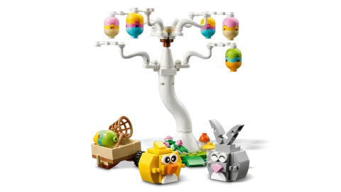 Конструктор LEGO 40808 Пасхальный кролик и охота за куриными яйцами